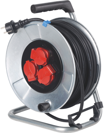 Kabeltrommel 25 Meter Metall H05RR-F 3G1,5 - as-Schwabe