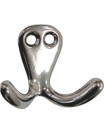 Handtuch-Doppelhaken LM poliert 32 mm hoch - JSI