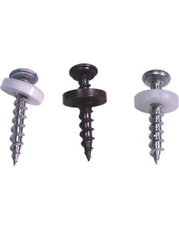 Fensterbank-Schraube A2 3,9 X 25 weiß Torx/Grobgewinde mit U-Scheibe - Schellhorn