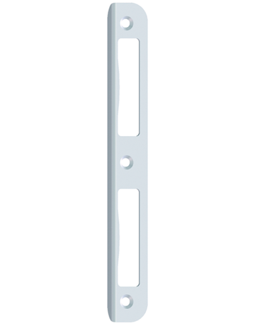 Winkelschließblech 1WB2460 20x170x20 rd, nickelsilber - SAG