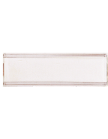 Namensschild für Briefeinwurf Rowe Plastik A=50x15 I=48x13 mm - Scheitter