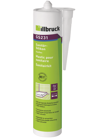 GS231 Sanitär-Silikon Acetatbasis, 310 ml transparent - illbruck