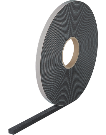 TN126 Elastozellband 9 X 4 mm schwarz Rolle à 20,0 m - illbruck