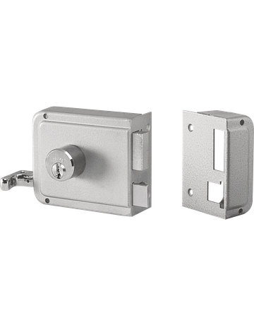 Zylinder -Kastenschloss Ziehkn. rechts einwärts mit Innen- u. Außenzylinder 2524/65 - Wilka