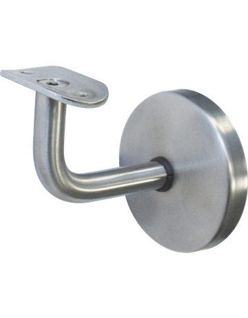 Handlaufstütze mit gewölbter Auflage Edelstahl mit Abdeckkappe - KWS