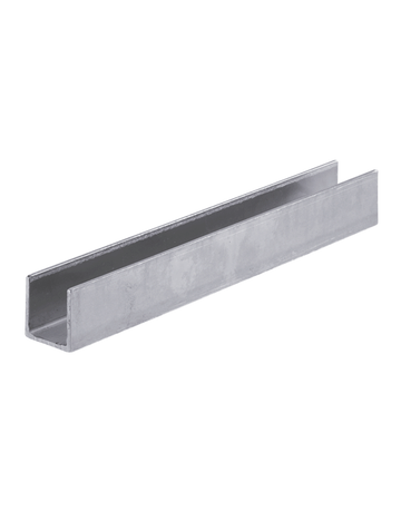 U-Führungsschiene gelocht gel.verz. Nr. 440 / 40 x 40/43 x 2500 mm - HELM