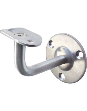 Handlaufstütze mit gewölbter Auflage Edelstahl zum Anschrauben - KWS