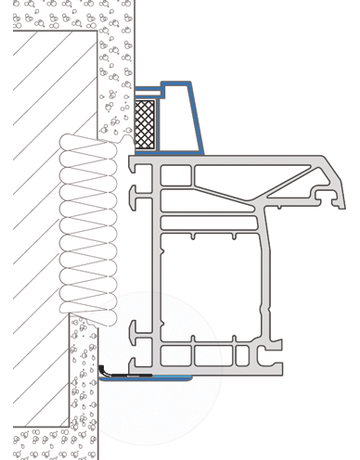 Flachleiste 2,5 mm Schaum mit SK Breite 20 mm für Außen- und Innenbereich - EXTE