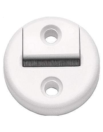 Gurtführung mit Bürste weiß rund