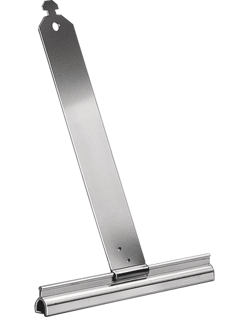 Mini Alu Aufhängeprofilstück mit Feder blank, Länge 135 mm