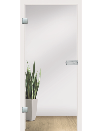 Ganzglas Drehtüre Float hell Maße: 2097 x 959 x 8 mm DIN L & R - S/O - Licht & Harmonie
