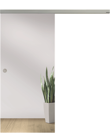 Ganzglas Schiebetüre Float hell Maße: 2058 x 935 x 8 mm - Licht & Harmonie