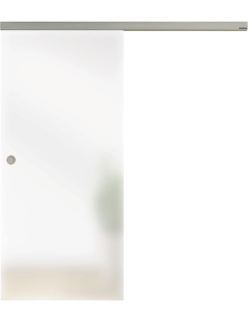 Ganzglas Schiebetüre Satinato Maße: 2058 x 935 x 8 mm - Licht & Harmonie