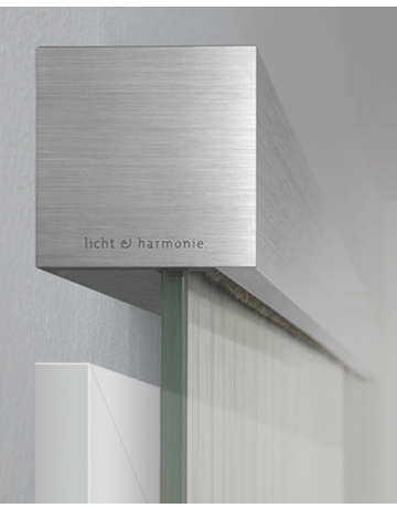 Schiebetürbeschlagset Tvin 2.0 Glas Set vor der Wand vor Zarge L: 2000mm - Licht & Harmonie