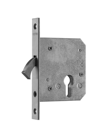 Schiebetürschloss 168-PZ/55 Zirkelriegel 20K Niro - BMH