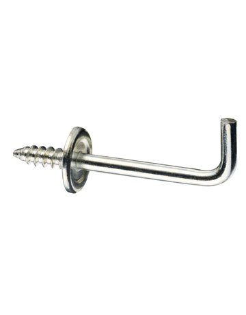 Schraubhaken gerade verzinkt 25 mm mit kleiner Beffe - HSI