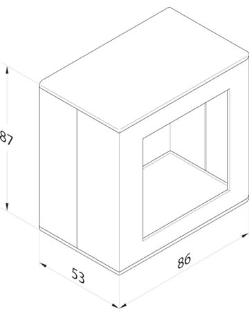 OT-Aufputzdose, für Steuerterminal, 1385EG1-7, Aluminium, zum Anschrauben eloxiert - effeff
