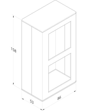 OT-Aufputzdose, für Steuerterminal, 1385EG2-7, Aluminium, zum Anschrauben eloxiert - effeff