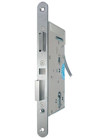Panik-Einsteckschloss 809M32 PZW 72/9,D65,F24x235rd,chr.,RS,12V,DL - effeff