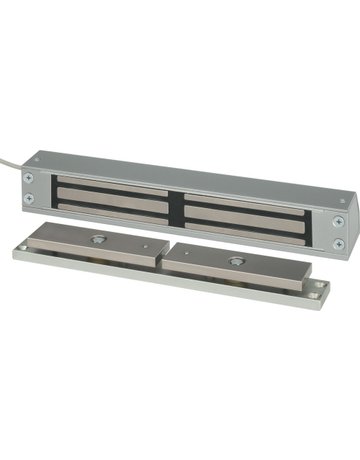 OT-Flächenhaftmagnet, elektrisch, 827HA, Aluminium, 2500N, silber eloxiert - effeff