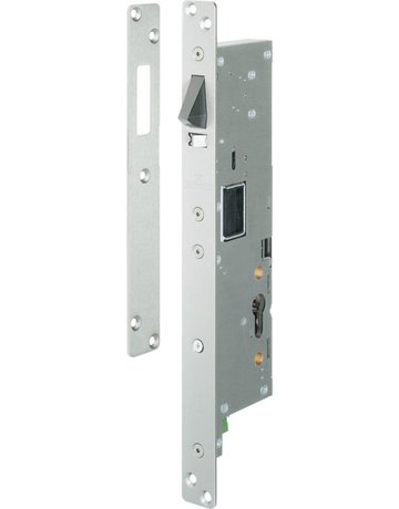 Einsteckschloss 844L4 PZ/9,D60,F32x375rd,Si,AS,24V - effeff