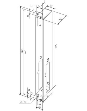 Gegenkasten Technilock® 844L4RGK D60 - effeff