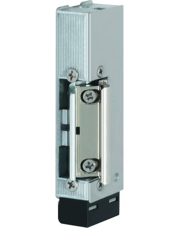 Türrahmen -Glastüröffner 934U, mit Flachschließblech, edelstahl, 12-24V DC - effeff