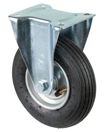 Bockrolle 200mm L410.C90 Platte, Luftrad, RL L410.C90.200 - BS ROLLEN