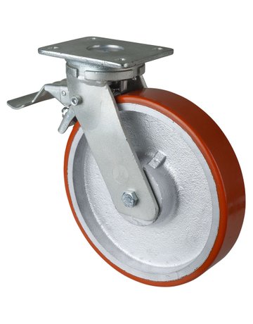 Lenkrolle 250/50mm RR120.B15 Pl., Poly.Guss, KL, FestRR120.C10.250 - BS ROLLEN