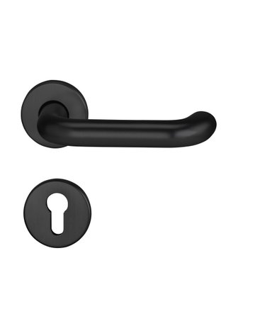 Drückergarnitur Riva 5903/8603 Rosette rd,PZ,8,tiefschw.,TS40-65 - edi
