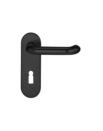 Drückergarnitur Targa/k 5603/7201 KS oval ,BB72/8,TS 40-65,RAL 9005 - edi