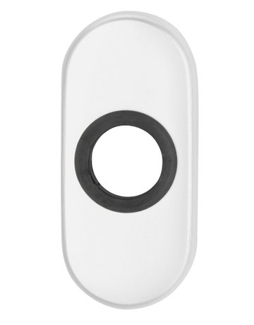 Drückerrosette Ares 2033 innen,oval o. Nr. ,F9016 - edi