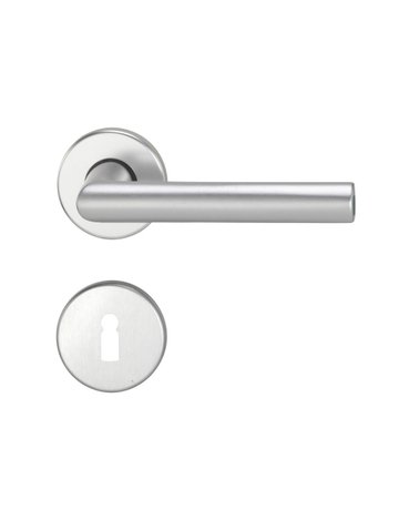 Drückergarnitur 1761 Rosette ,PZ,8,F1 eloxiert ,TS35-45 - edi