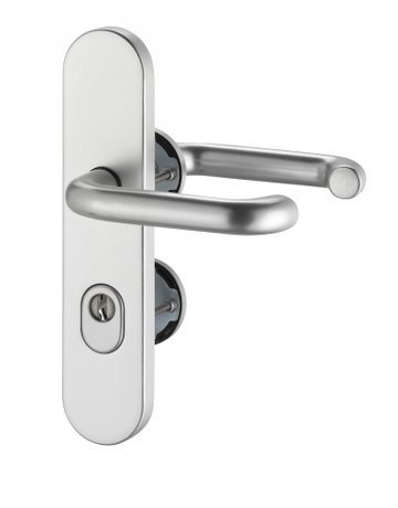Kombi-Drückergrt. Metis 8722/7203 LS/Ros.,15mm,ES1,ZA/PZ 72/8,F1 eloxiert - edi