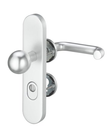 Kombi-Drückergrt. Metis FS 5722/7203 LS/Ros.,15mm,ES1,ZA/PZ 72/9,F1 eloxiert - edi
