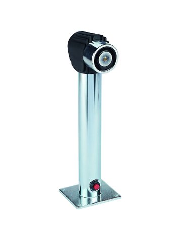 OT-Haltemagnet, mit Unterbrecherdrucktaster, EM 500 H, Mat.komb., 490N, schwarz vz - dormakaba