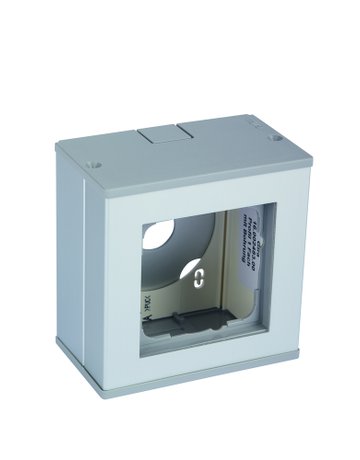 Aufputzgehäuse Profil 55 einfach, silber, L 87mm, B 85mm, H 53mm - dormakaba