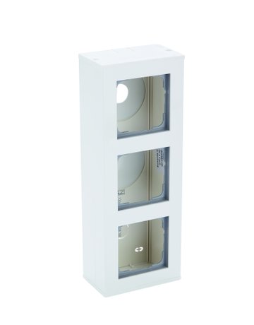 Aufputzgehäuse Profil 55 dreifach, reinw, L 230mm, B 85mm, H 53mm - dormakaba