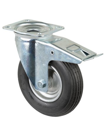 Lenkrolle mit Feststeller, 200mm - BS ROLLEN