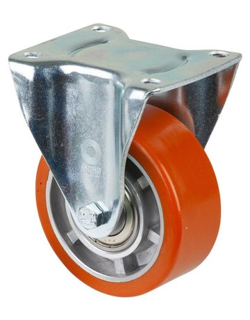 Bockrolle 100mm LB510.B90 Platte,Polyure Guss,KL LB510.B90.100 BS ROLLEN