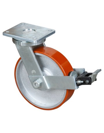 Lenkrolle 300/75mm RR120. B15 Pl.,Poly.G uss,KL,Fest RR120.C10.301 BS ROLLEN