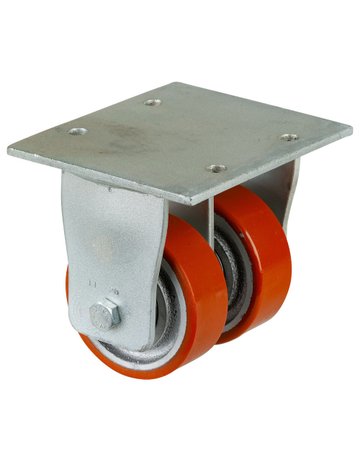 Dopp-Bockr.100mm S110.C10 Platte,Polyure Guss,KL S110.C10.100 BS ROLLEN