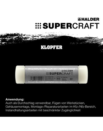 Klopfer rückschlagfrei 30mm HALDER