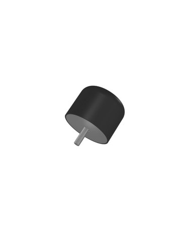 Kran Gummi Puffer 1 Gewindebolzen D160 H 131 M16x44 NR70 - Neutral