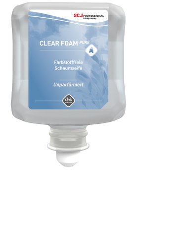 CLEAR FOAM PURE Hand-Schaumseife, mild 1 l Kartusche Duft- und farbstofffrei - Stoko