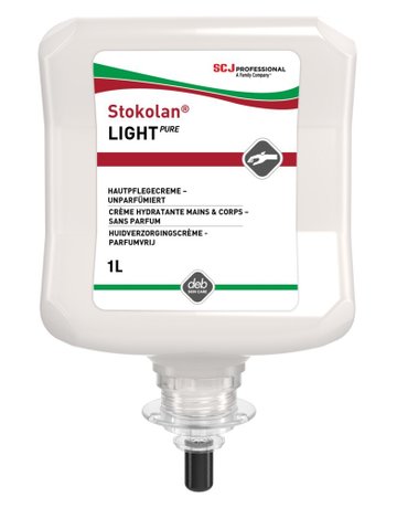 Stokolan Light PURE Hautpflegecreme 1 l Kartusche für normale Haut