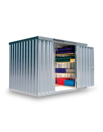 Materialcontainer MC 1300 verzinkt, zerl egt, 3,00 m - Neutral