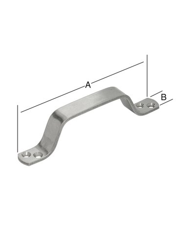 Handgriff 200X20 mm Edelstahl Rostfrei ( V2A) - VORMANN
