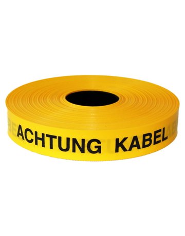 Trassen-Warnband 250 m Achtung Kabel gel b - KELMAPLAST