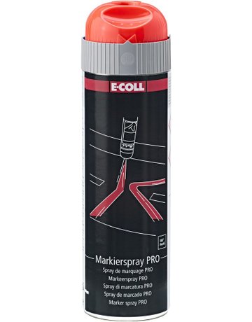 PRO Markierspray 500ml rot E-COLL